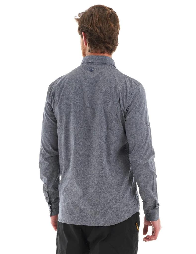 Miniatura Camisa Hombre Rosselot Long Sleeve Q-Dry Shirt - Formato: Gris Oscuro, Talla: S