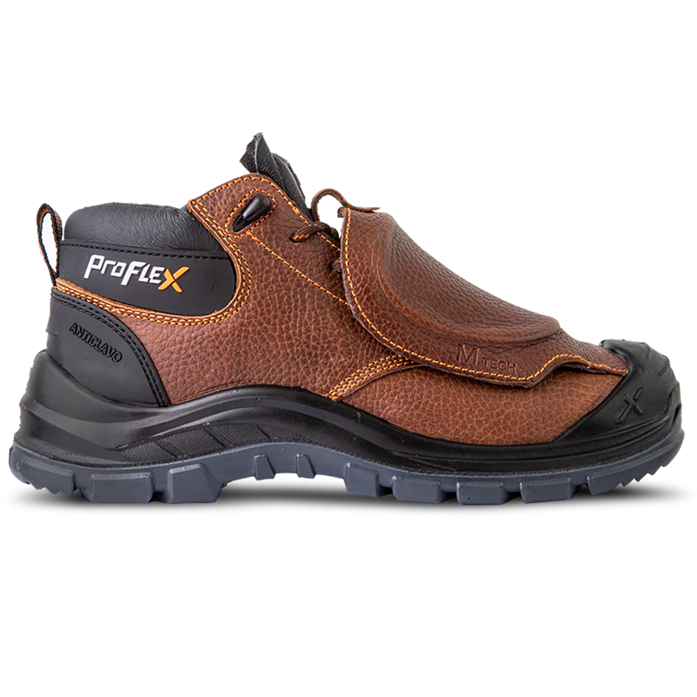 Zapato De Seguridad 104 C Botin Metatarsal Unisex - Color: Café, Talla: 46