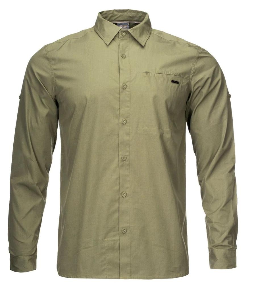 Miniatura Camisa Hombre Alloy Long Sleeve Shirt  - Color: Melange Verde , Talla: S