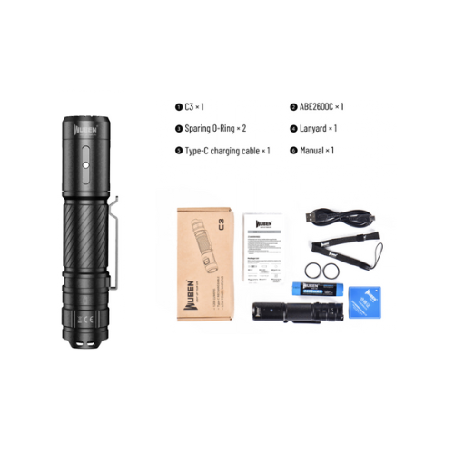 Linterna Led Compacta Recargable 1200 Lúmenes