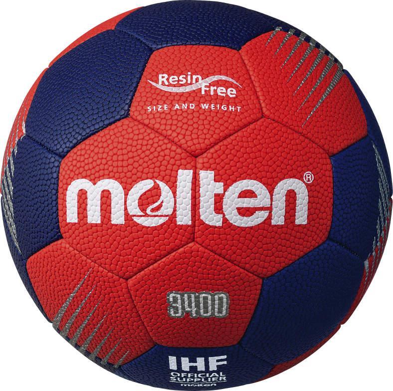 Balón Handbol Serie F3400 Resina Free - Color: Naranja-Azul
