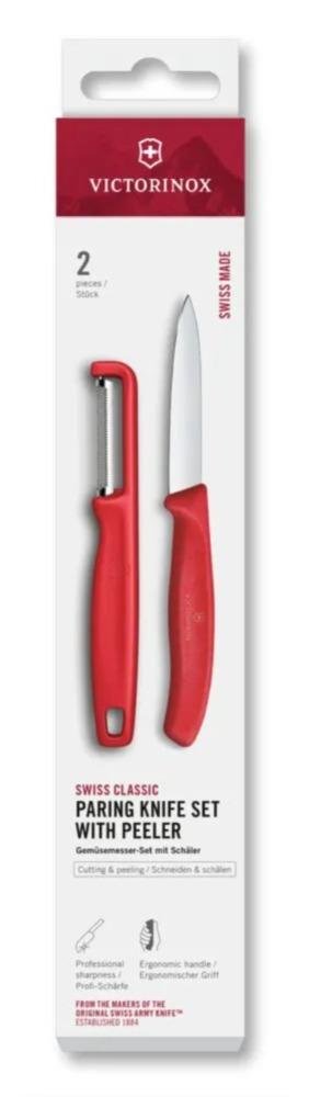 Cuchillos mondadores Swiss Classic con pelador I 2 piezas
