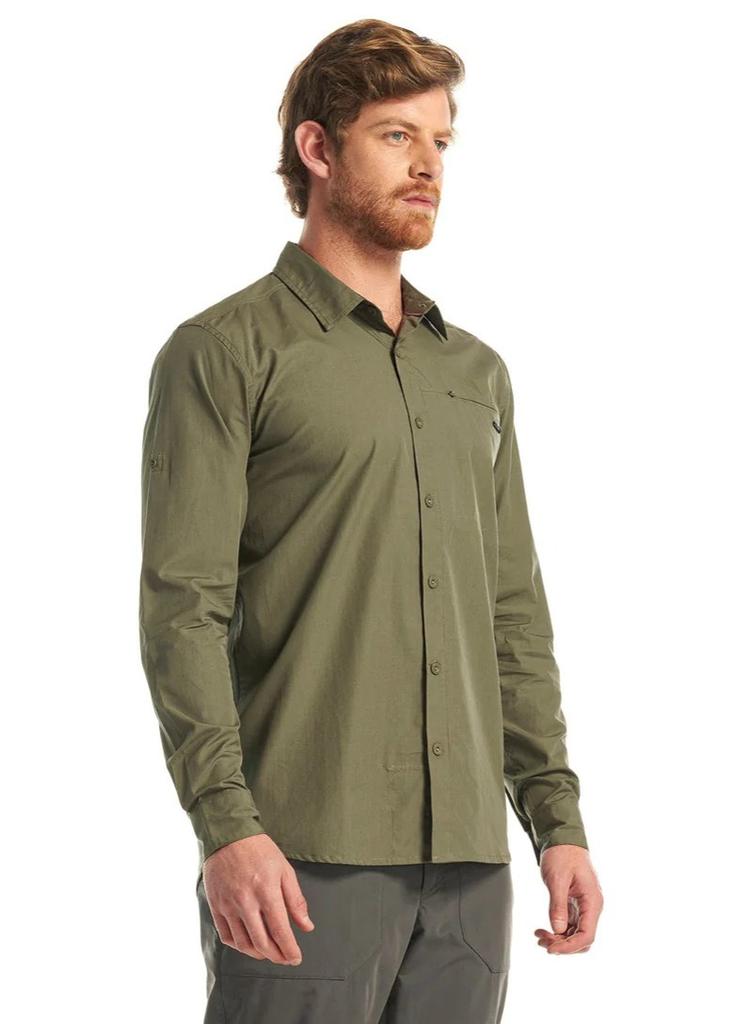 Miniatura Camisa Hombre Alloy Long Sleeve Shirt  - Color: Melange Verde , Talla: S