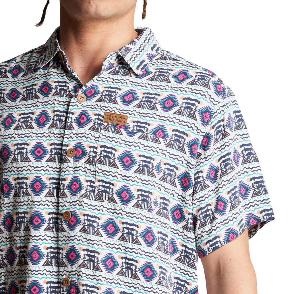 Camisa Hombre Aflora Full Print - Color: Blanco