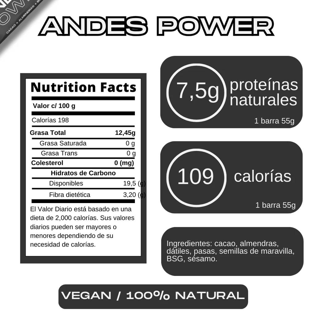 Barrita Energética Natural Andes Power -