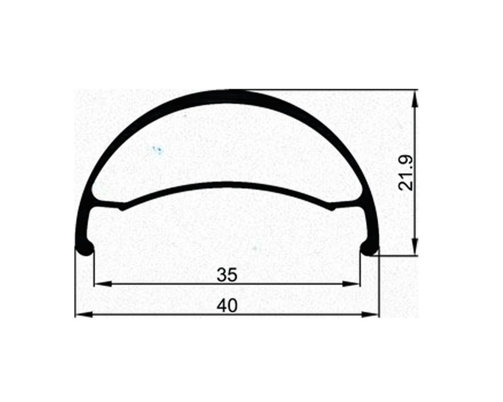 Llanta 29 U40 TL 32H FV No Ojetillo - Talla: aro29, Color: Negro
