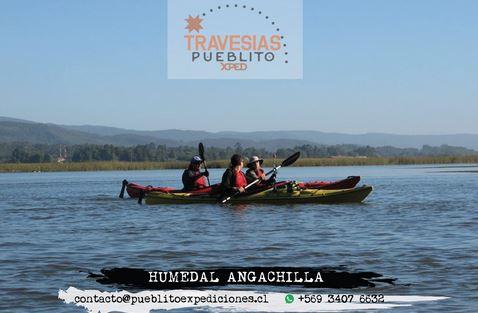 Travesía En Kayak Humedal Angachilla - Color: Amarillo-rojo