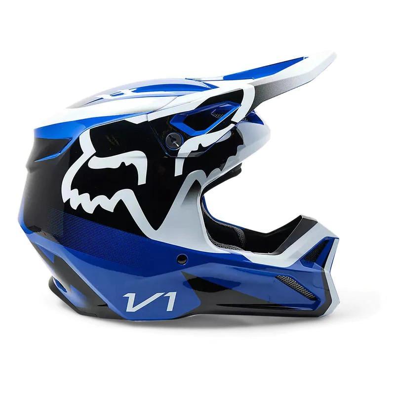 Miniatura Casco Moto V1 Leed  - Color: Azul