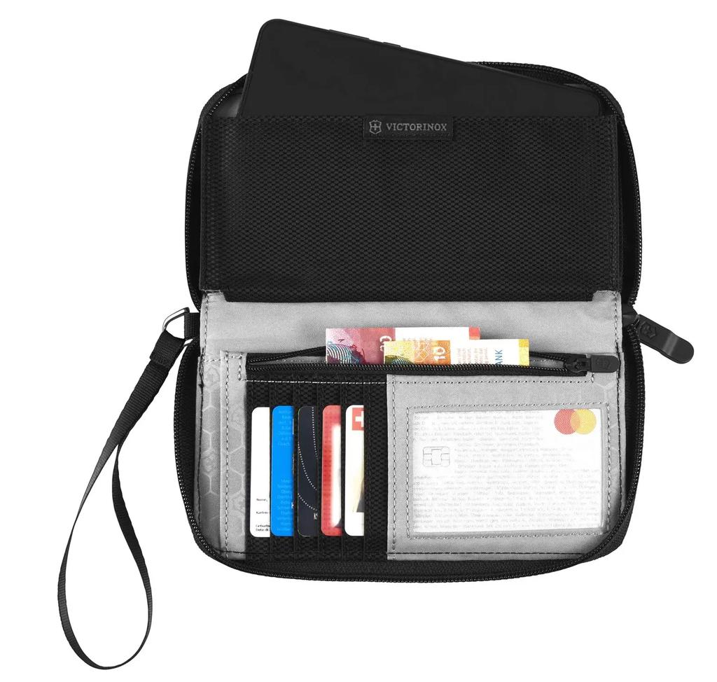 Miniatura Billetera Smartphone Pulsera Accesorios De Viaje Ext - Color: Negro