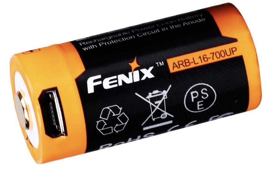 Batería 16340 de 700 mAh ARB-L16-700UP - Color: Amarillo