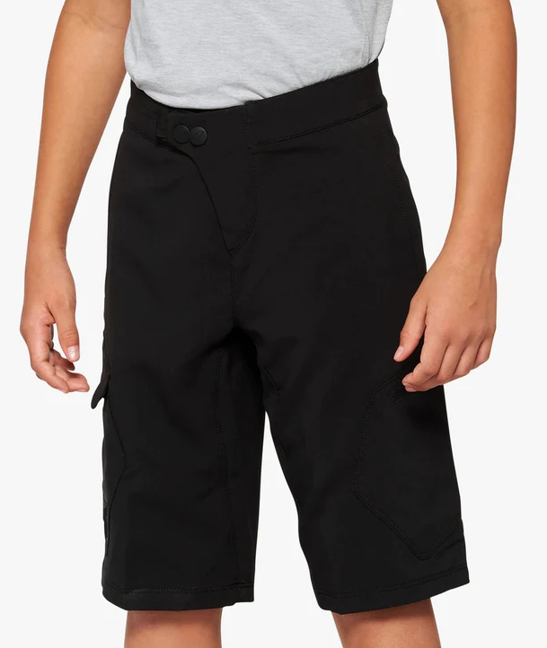 Short Niño Ciclismo Ridecamp Con Liner - Color: Negro