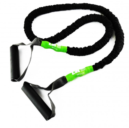 Tubo De Resistencia Pro Forrado 15 LBS - Color: negro/verde