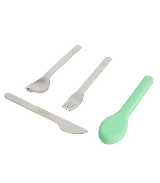 Estuche Cubiertos Cocina  - Color: Verde