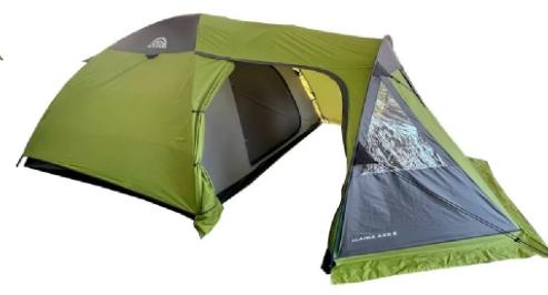 Carpa Familiar Impermeable Llaima 6 Personas - Color: Verde