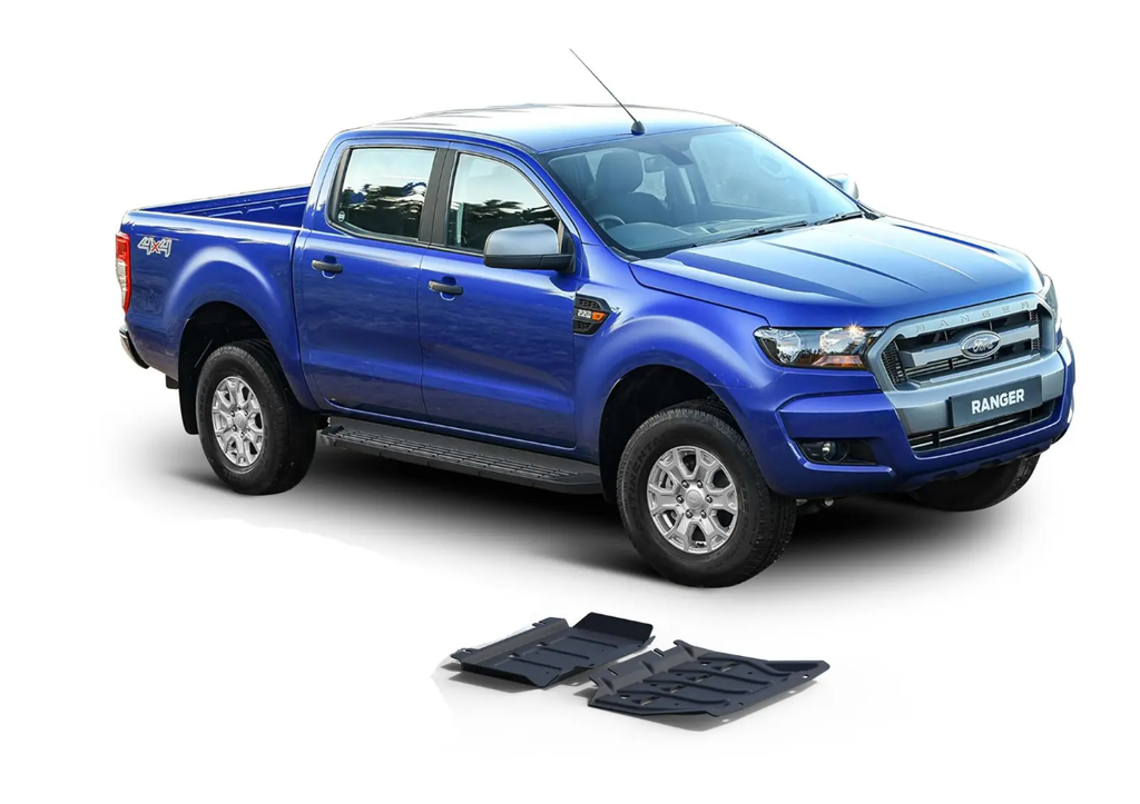 Protecciones Inferiores Para Radiador Y Motor Skid Plates - Para Ford Ranger 2011+ / Mazda BT-50 2011+ -