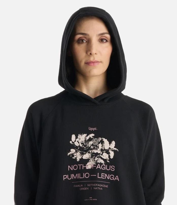 Polerón Mujer Insigne Hoody Sweatshirt Front Print - Color: Negro