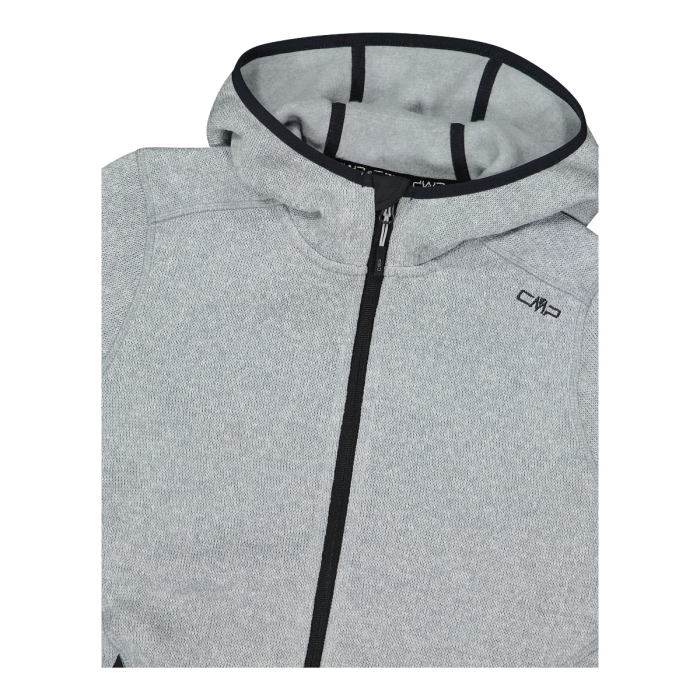 Miniatura Polar Mujer Mélange Knit-Tech Hooded Heavy - Color: Alluminio/Antracite