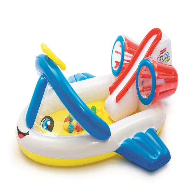 Avión Inflable Fisher Price con Pelotas 165x152x61cm