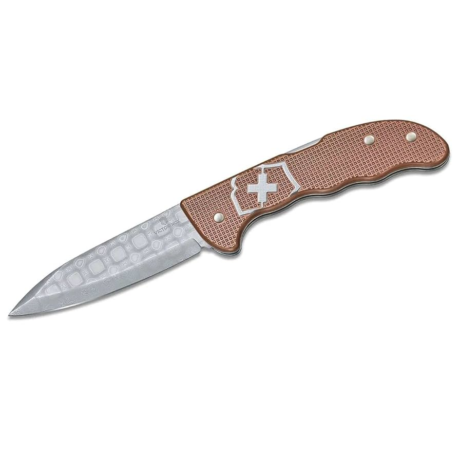 Navaja Hunterpro 130 mm 1 Fun Alox Cobre Damast - Color: Damast