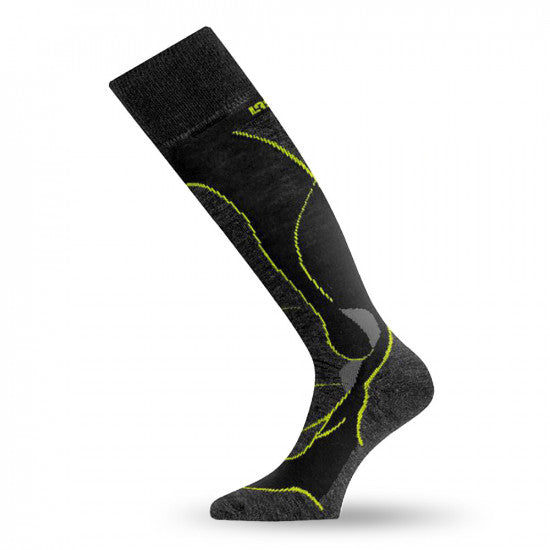 Miniatura Calcetines Ski Lana Merino STW - Color: Black