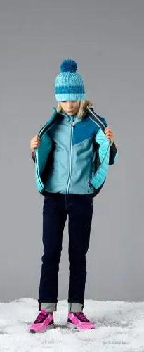 Chaqueta Niña Hybrid Fix Hood - Color: Acqua