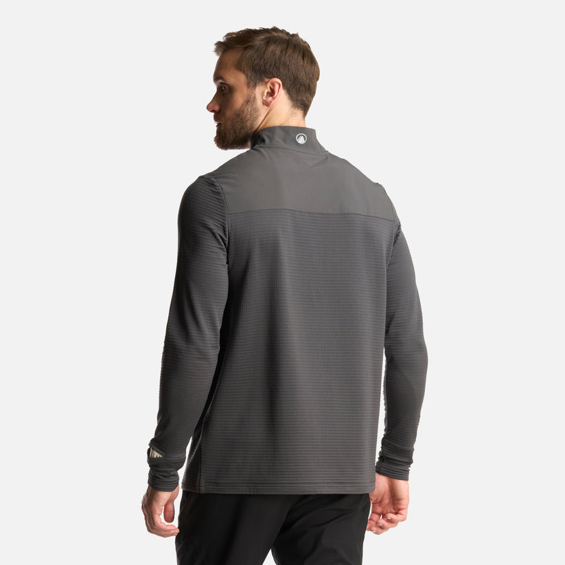 Poleron Hombre Karova Nano F 1/4 Zip - Color: Grafito