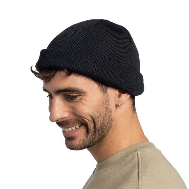 Gorro Knitted Beanie Lilon Fisherman Black - Color: Lilon Fisherman Black