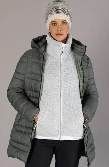 Abrigo Mujer Quilted Du Pont Sorona Recycled - Color: Gris