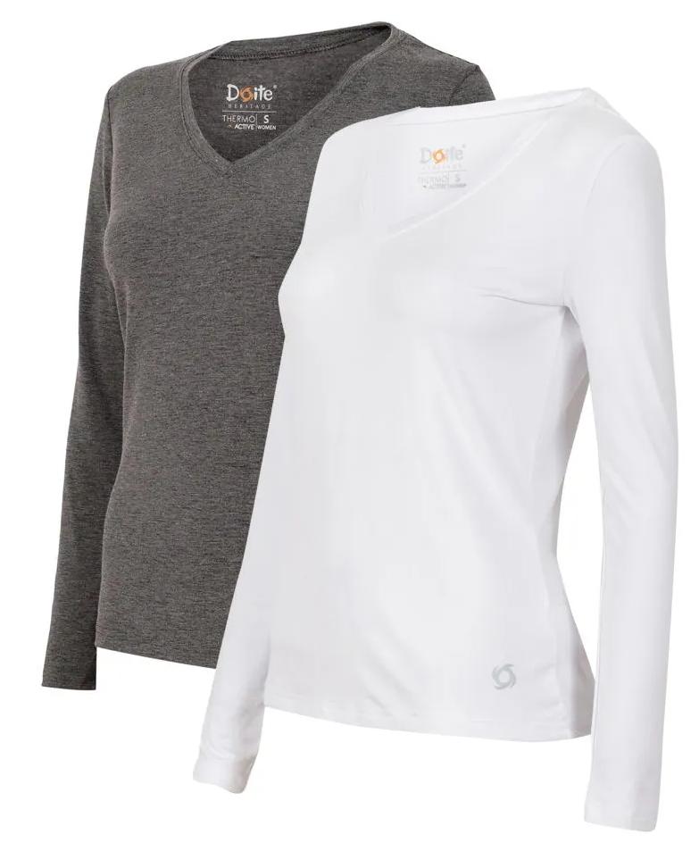 Miniatura Primera Capa Camiseta Pack V Thermoactive Women - Color: Blanco