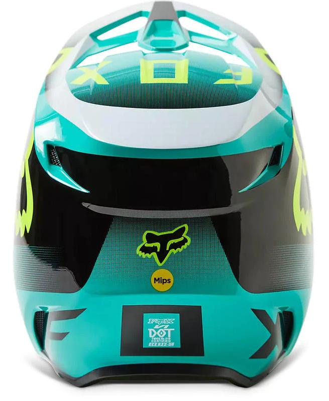 Miniatura Casco Moto V1 Leed  - Color: Celeste