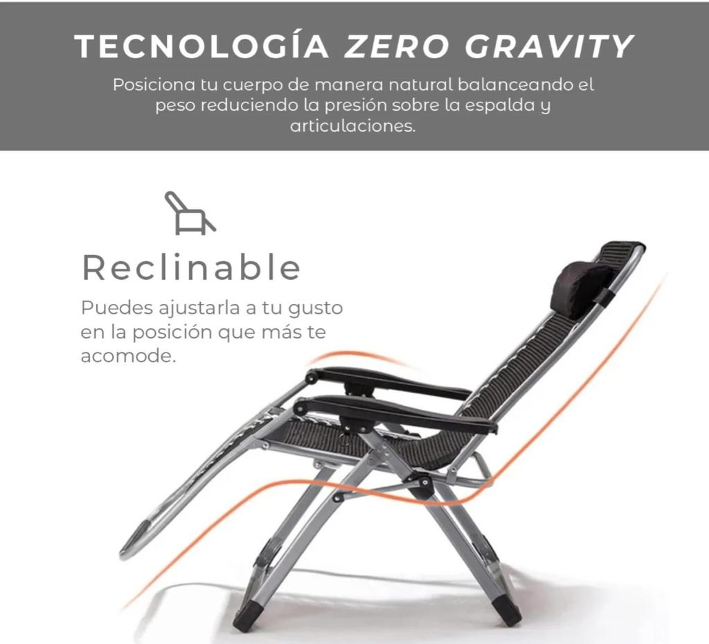 Miniatura Reposera Zero Gravity con Cojín Zen Pro -