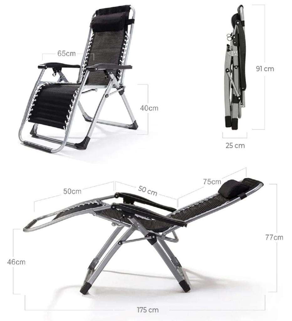 Miniatura Reposera Zero Gravity con Cojín Zen Pro -