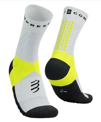 Ultra Trail Socks V2.0 White Black/Safety Yellow -