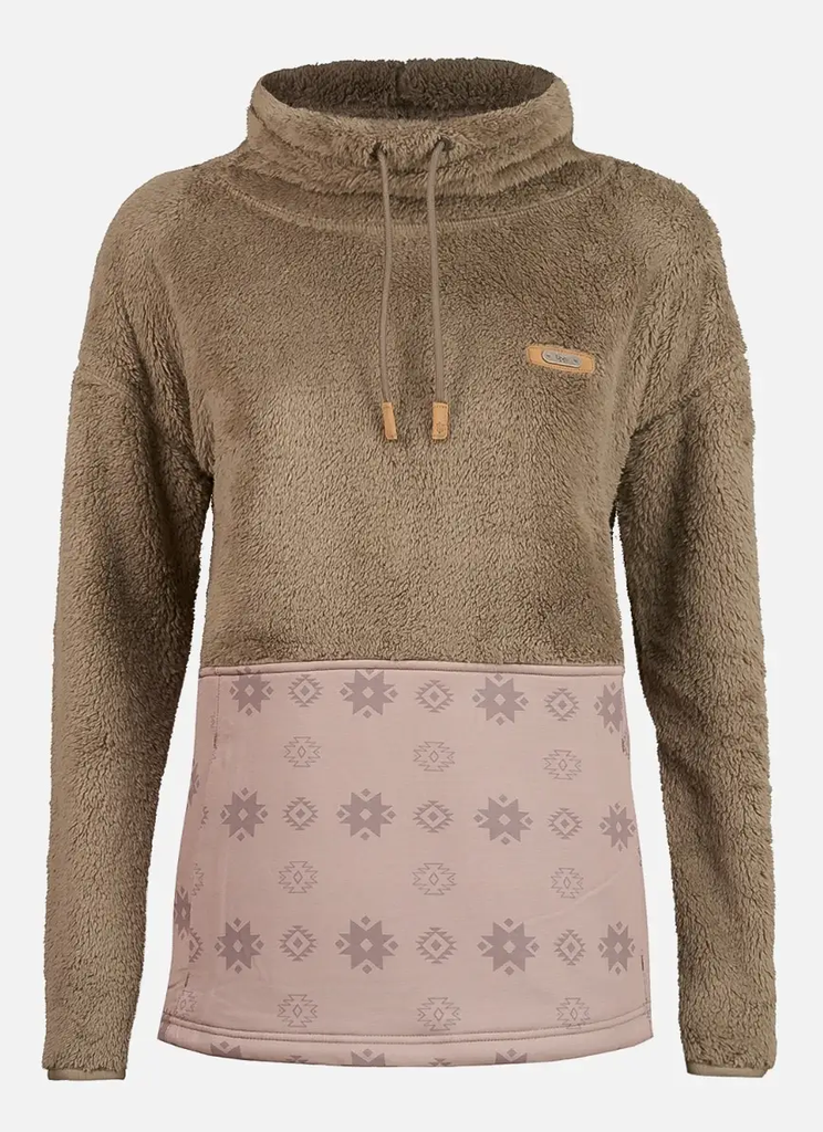 Poleron Mujer Baggy Sweatshirt Taupe