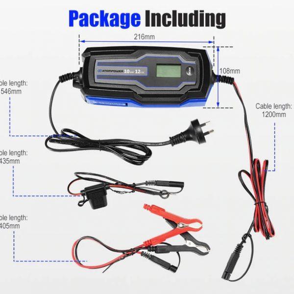 Cargador De Batería Inteligente 10A 6V/12V. - Formato: Unidad