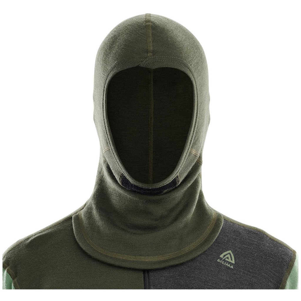 Miniatura Primera Capa WarmWool Hood Sweater Hombre - Talla: XL, Color: Verde Oscuro