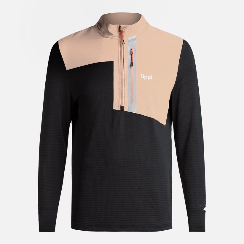 Miniatura Poleron Hombre Karova Nano F 1/4 Zip - Color: Taupe