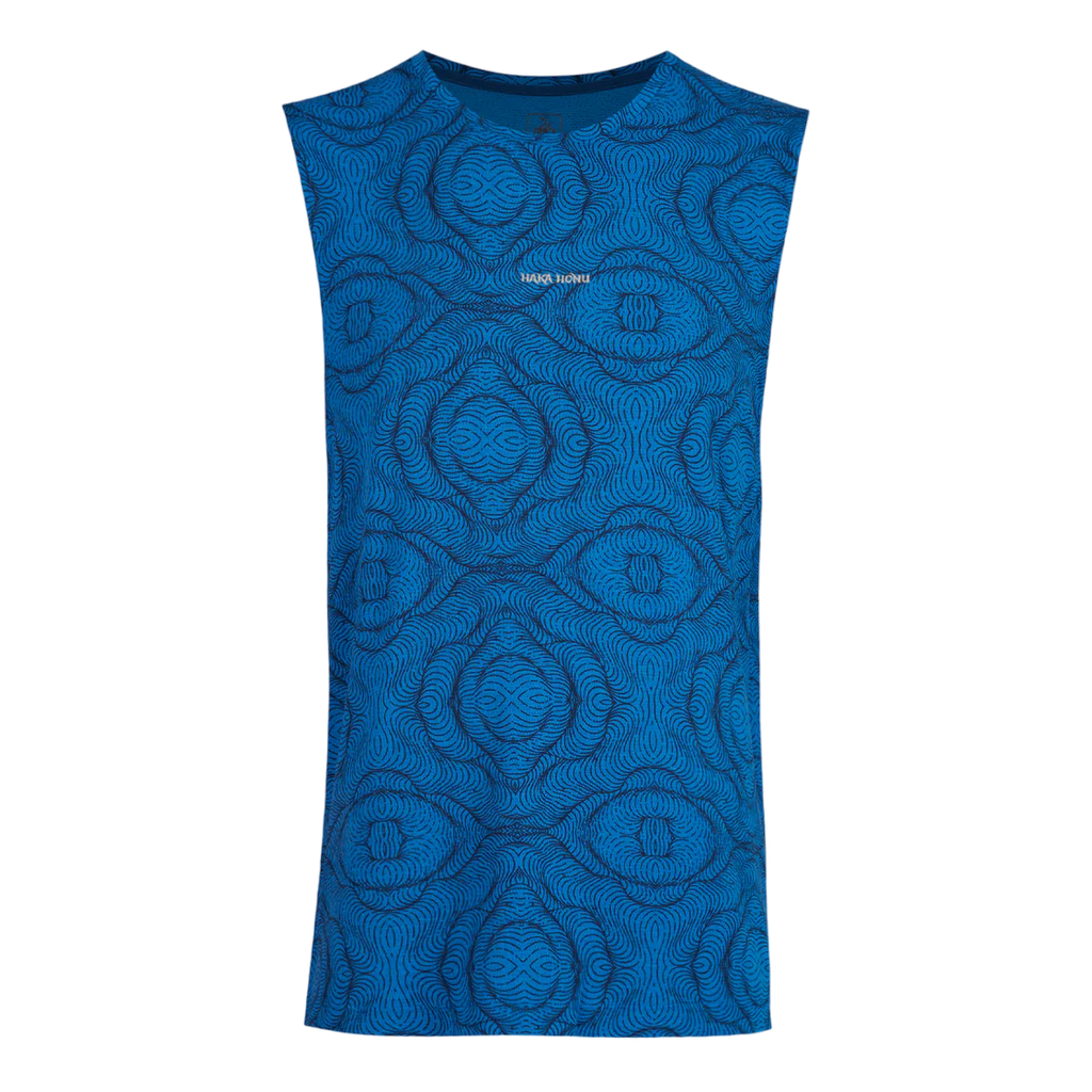 Polera Hombre Yin Ful Print  - Color: Azul