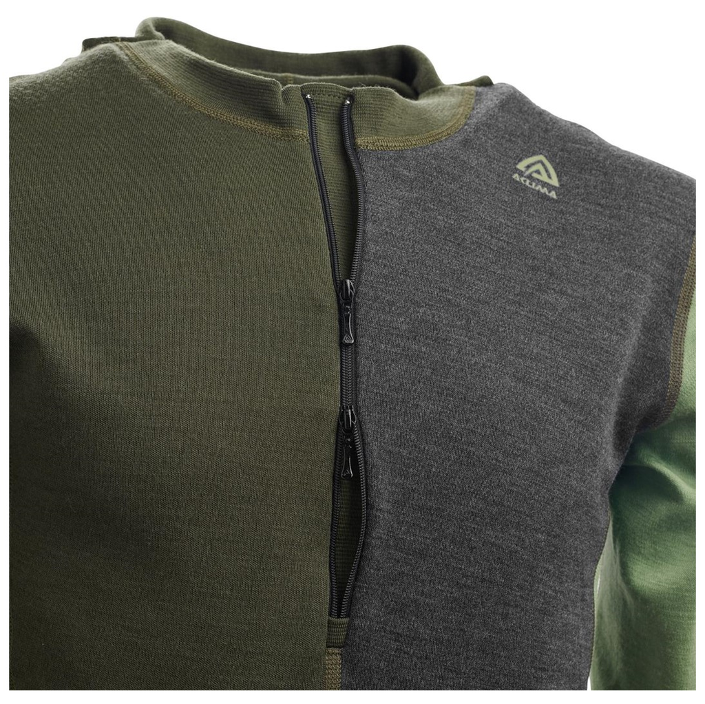 Primera Capa WarmWool Hood Sweater Hombre - Talla: XL, Color: Verde Oscuro