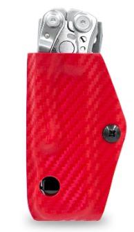 Miniatura Funda de Kydex para Skeletool - Color: Carbón Rojo