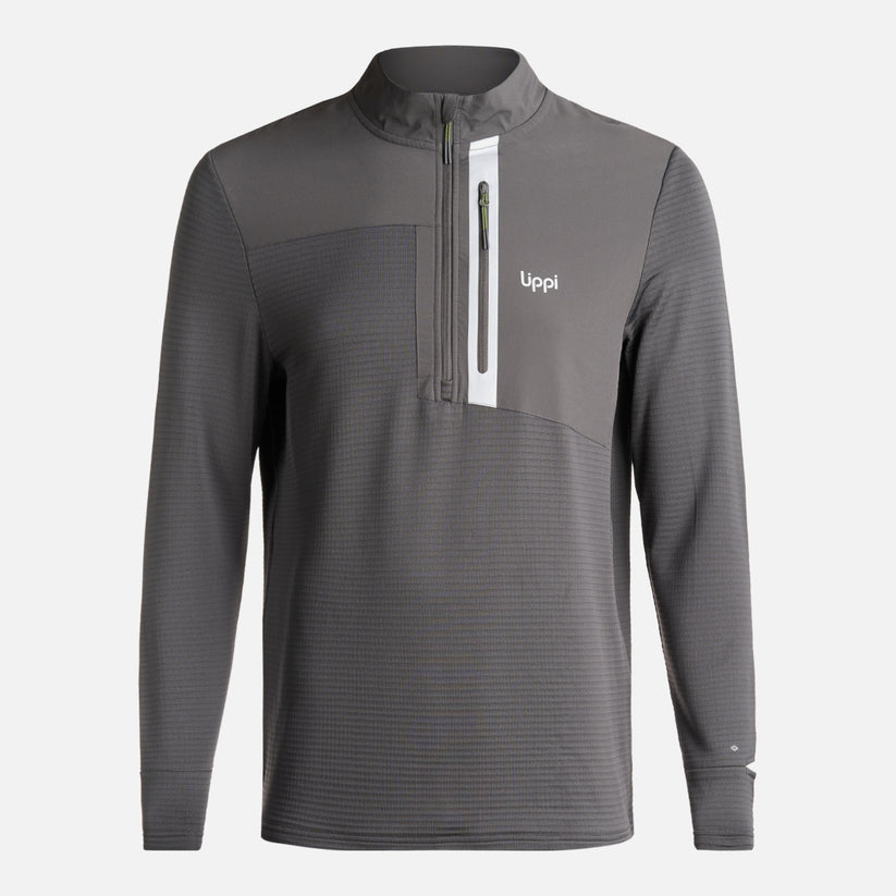 Miniatura Poleron Hombre Karova Nano F 1/4 Zip - Color: Grafito