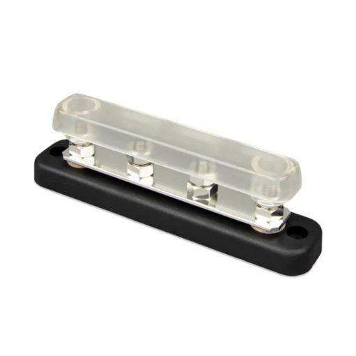 Victron Busbar 150A 4P + Cover - Color: Negro/Plateado