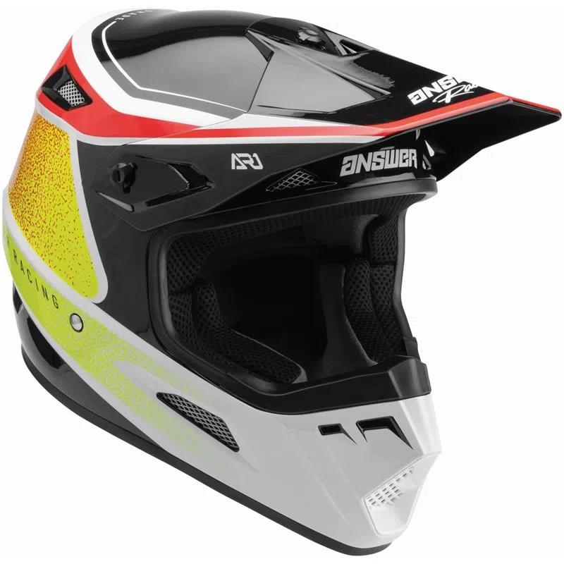 Miniatura Casco Moto Mx Ar-1 - Color: Amarillo