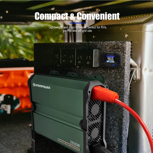 Inversor Onda Pura 2500 Watts - Color: Verde Oscuro