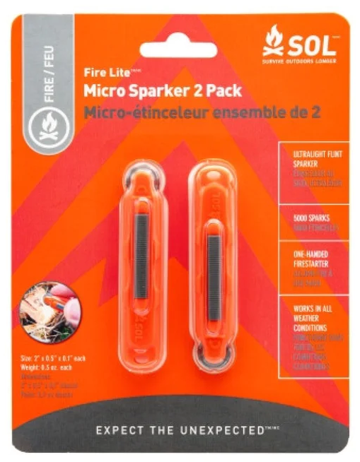 Pedernal Fire Lite Micro Sparker (Pack 2 unidades) - Color: Naranjo