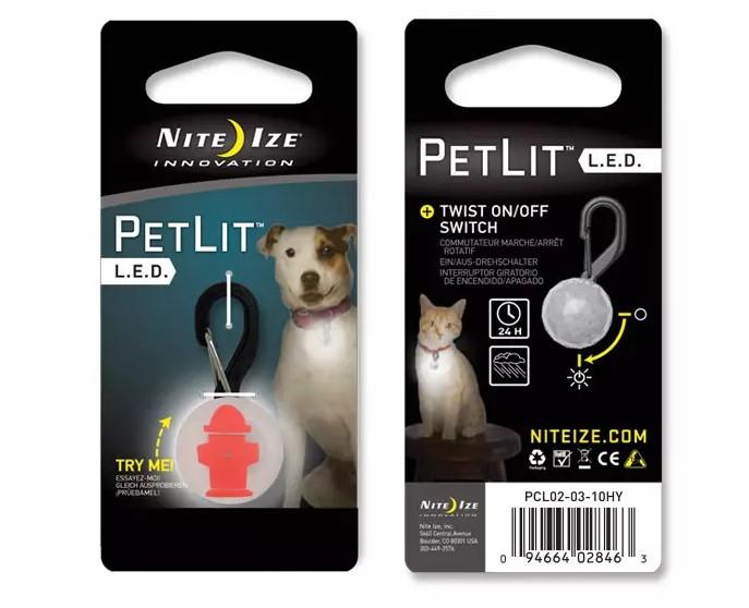 Identificador Led Para Collar De  Perro O Gato - Color: Rojo