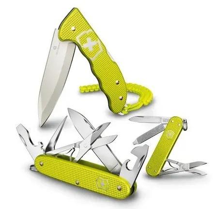 Miniatura Navaja Hunter Pro Alox Edición limitada 2023 - Color: Amarillo