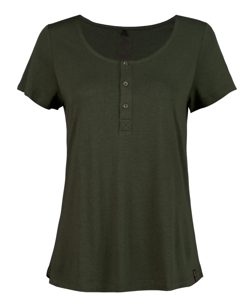 Polera Mujer Mamboo V22 - Color: Verde Musgo