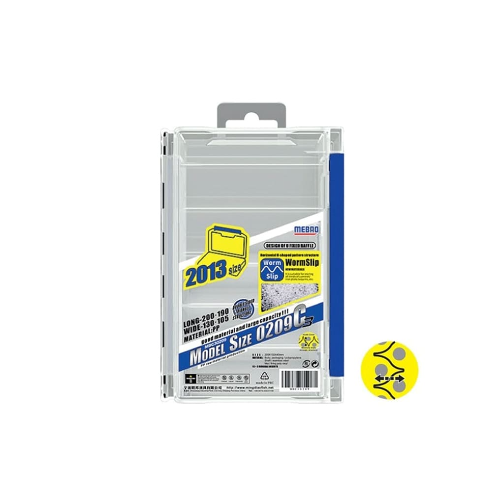 Caja de Señualos Reversible Worm Slip Transparente 200X130X45 MM MBC40209 0209C4