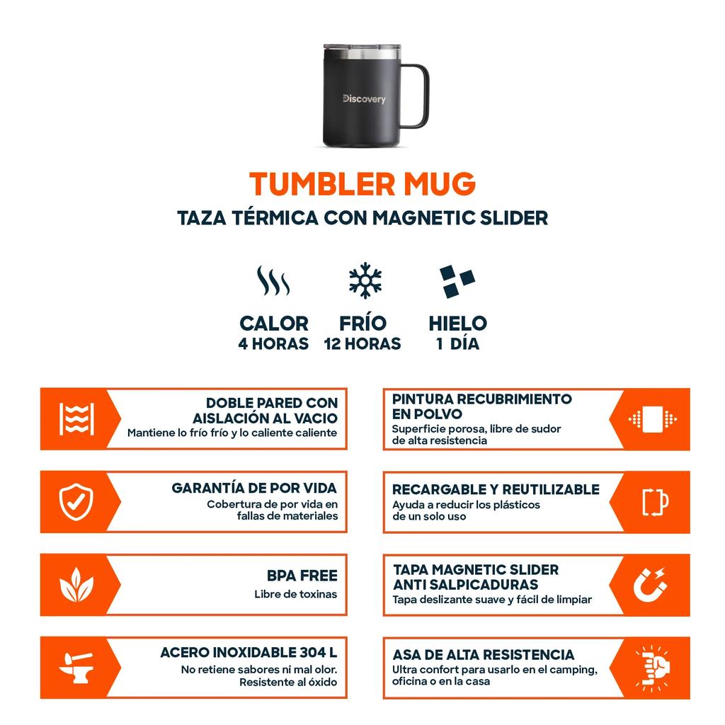 Miniatura Taza Térmica Tapa Magnetic Slider 350 ml (MUG) -